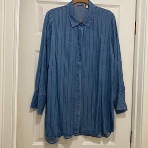 Soft Surroundings XL long sleeves tencel shirt